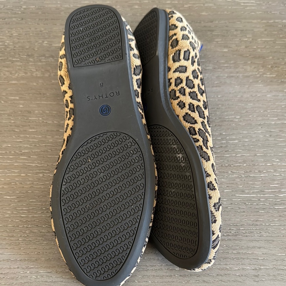 Rothy's Brown and Black Animal Print Flats- Unworn - Picture 3 of 6